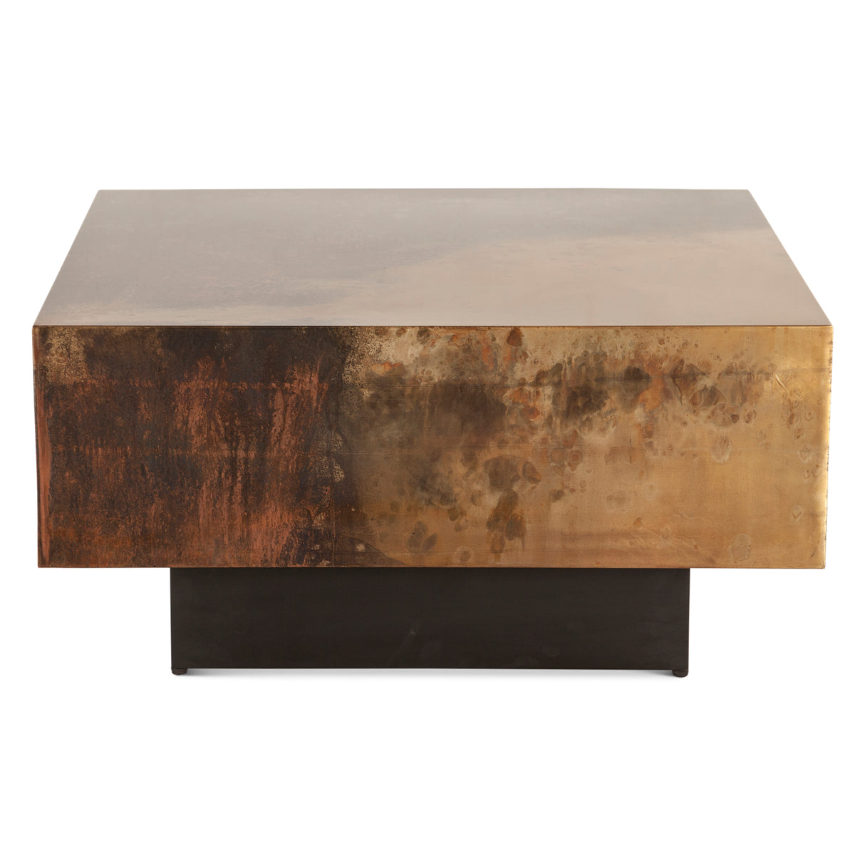 Moab 35" Coffee Table in Oxidized Copper by Home Trends & Design at Eve Furniture