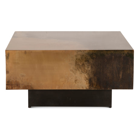 Moab 35" Coffee Table in Oxidized Copper by Home Trends & Design at Eve Furniture