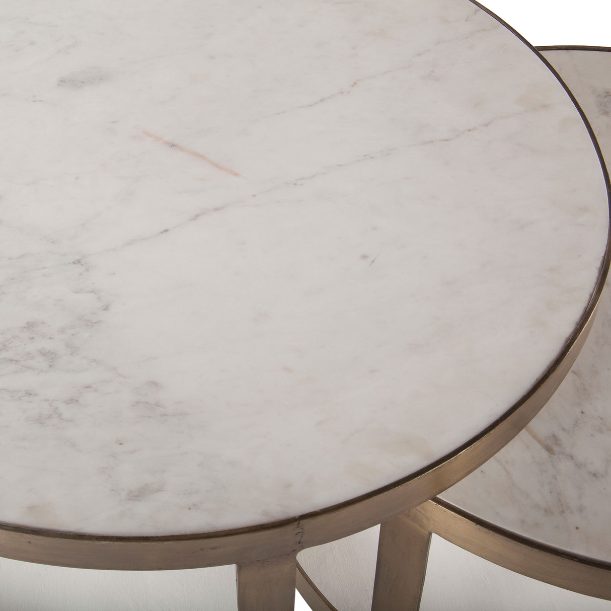 Michaelangelo 36" Nesting Coffee Table with White Marble by Home Trends & Design at Eve Furniture