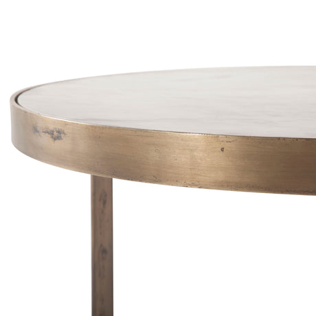 Michaelangelo 36" Nesting Coffee Table with White Marble by Home Trends & Design at Eve Furniture