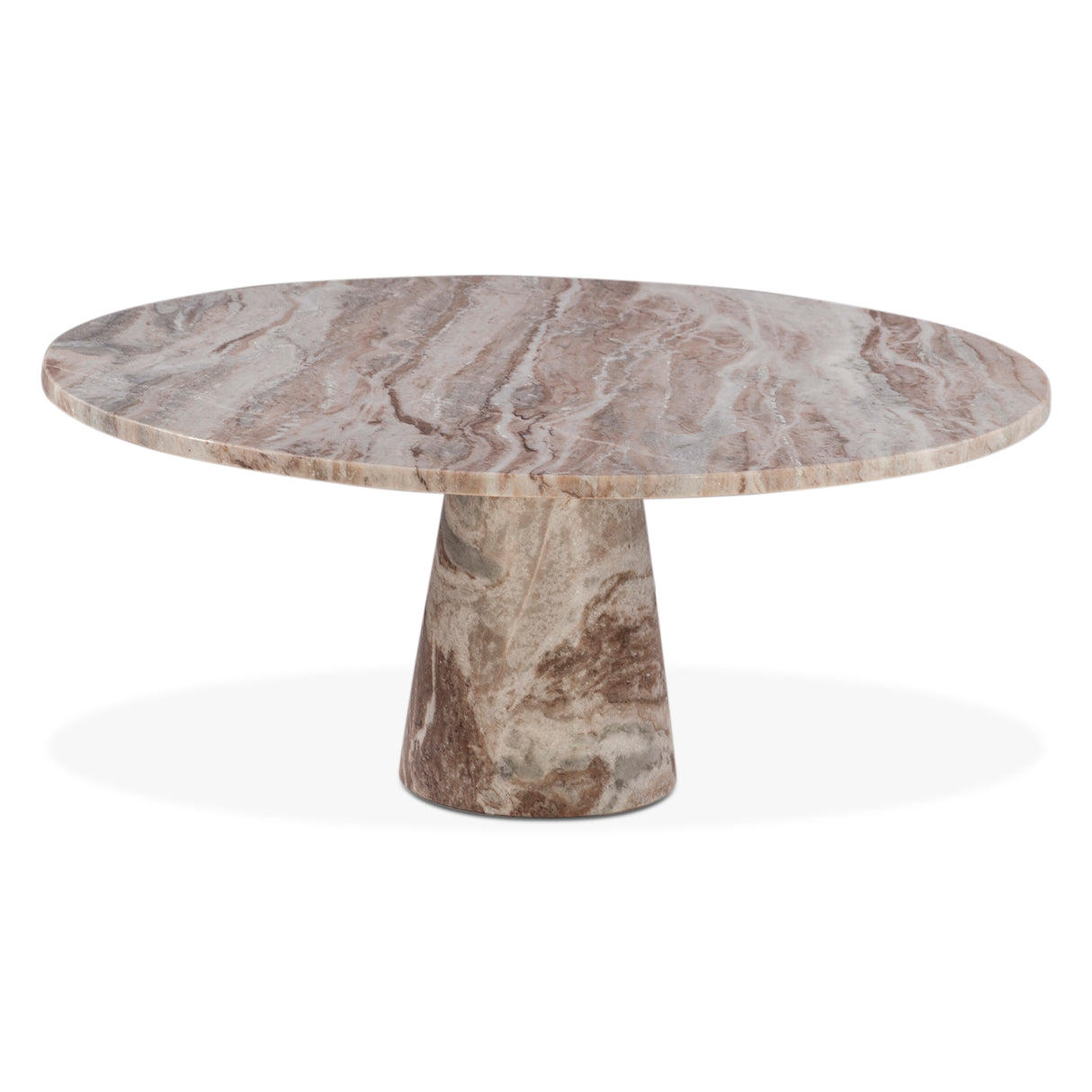 Nile 38" Coffee Table in Brown Toronto Marble by Home Trends & Design at Eve Furniture