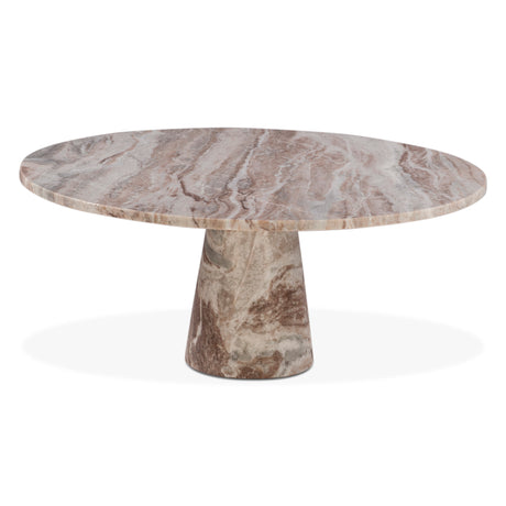 Nile 38" Coffee Table in Brown Toronto Marble by Home Trends & Design at Eve Furniture
