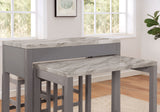 Whitehall White/Light Gray Counter Ht. Table