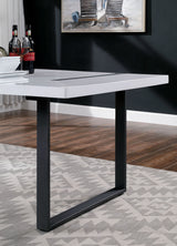 Alessia White/Black Dining Table