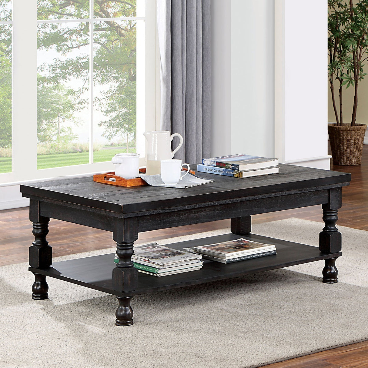 Calandra Antique Black Coffee Table