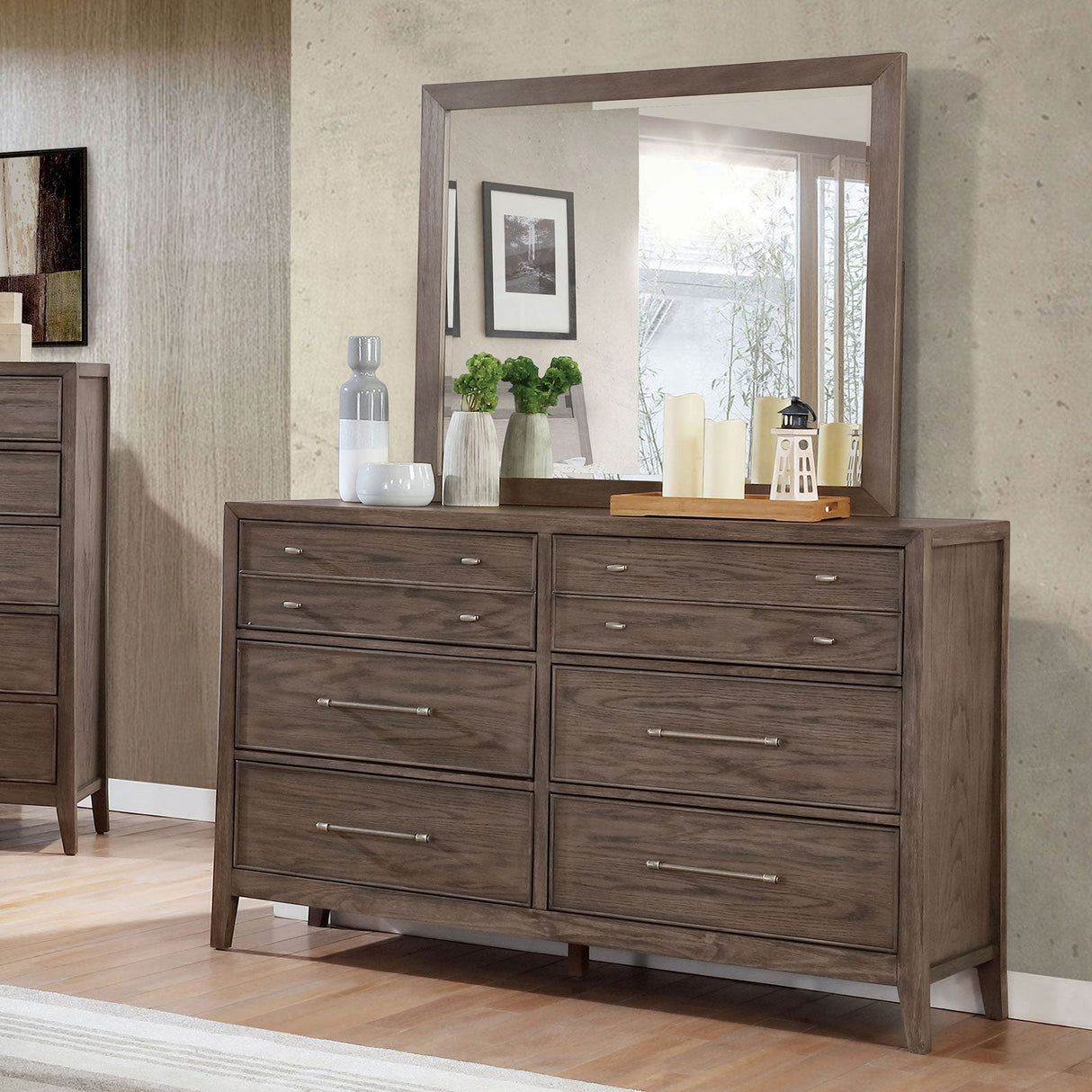 Tawana Warm Gray Dresser