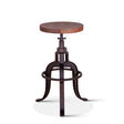 Organic Forge 14" Adjustable Stool in Raw Walnut by Home Trends & Design at Eve Furniture