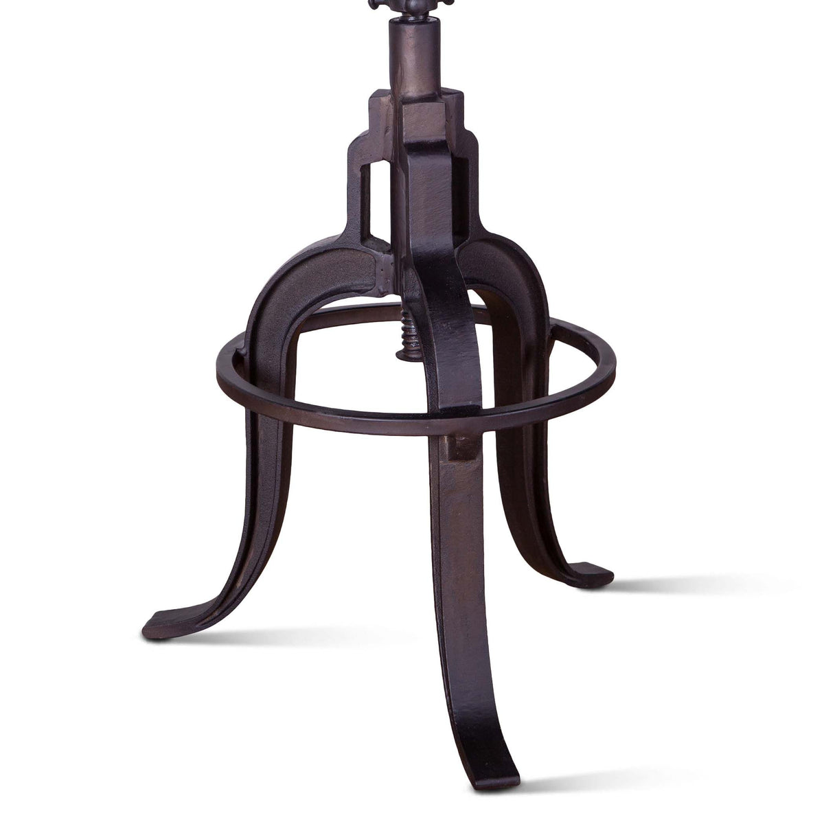 Organic Forge 14" Adjustable Stool in Raw Walnut by Home Trends & Design at Eve Furniture
