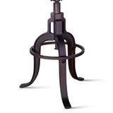 Organic Forge 14" Adjustable Stool in Raw Walnut by Home Trends & Design at Eve Furniture