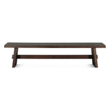 Piedmont 79" Bench in Coffee Bean by Home Trends & Design at Eve Furniture