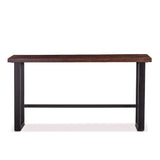 Paso Robles 70" Sofa Back Console Table in Tawny Brown