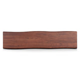 Reed 68" Bench in Light Sequoia with Gunmetal Legs by Home Trends & Design at Eve Furniture