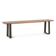 Salerno 68 Bench in Smoked Acacia by Home Trends & Design at Eve Furniture