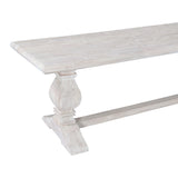 San Rafael 72" Bench in Heirloom White by Home Trends & Design at Eve Furniture