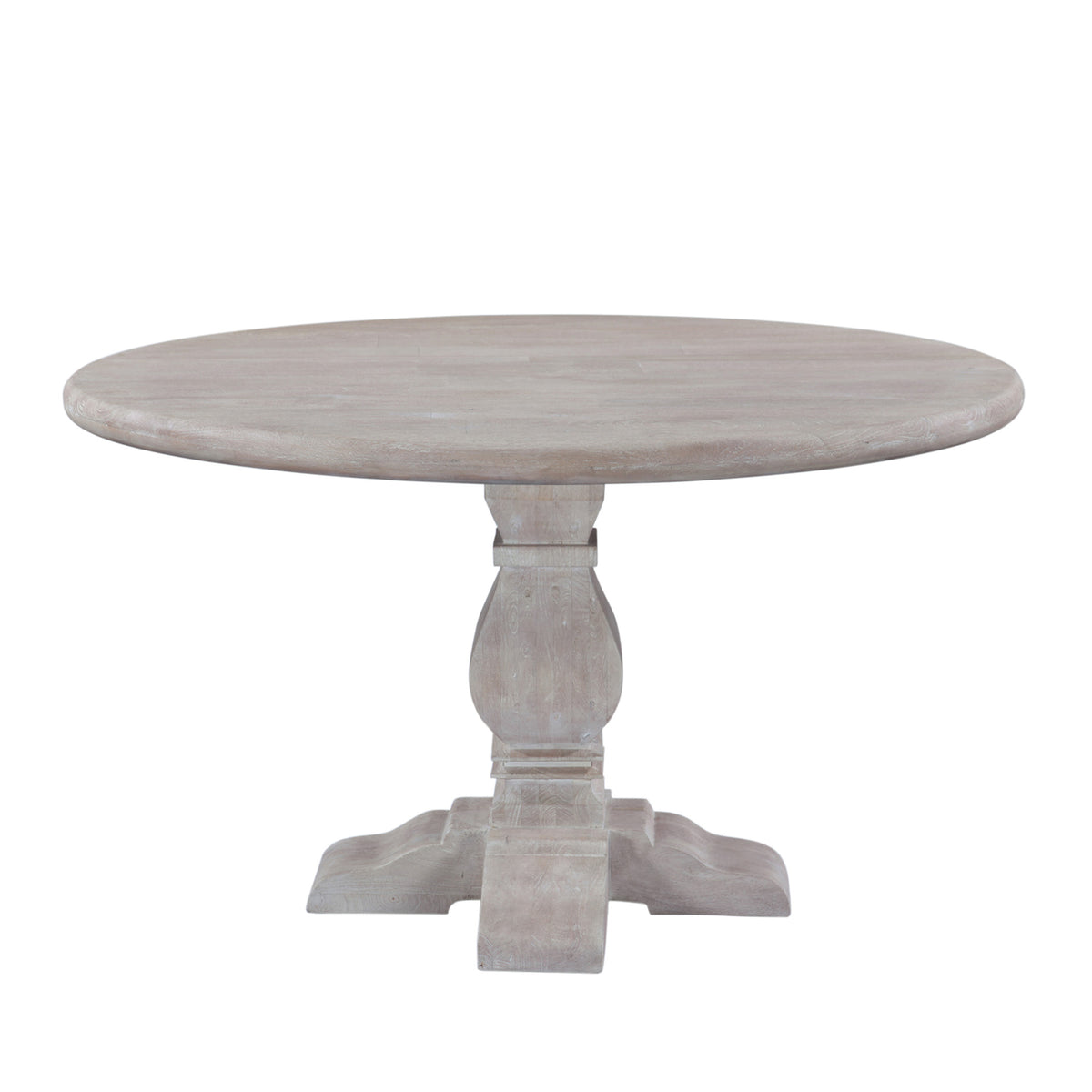 San Rafael 48" Round Dining Table in Heirloom White