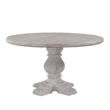 San Rafael 48" Round Dining Table in Heirloom White