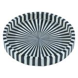 Taara Round Tray in Radial Pattern