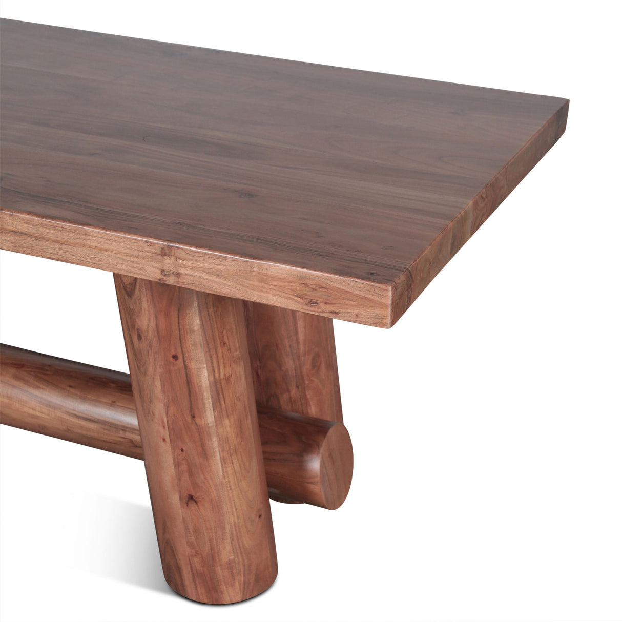 Timbers Barrel 94" Dining Table in Light Vinegar Acacia