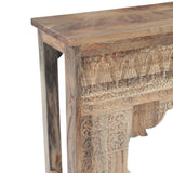 Tribal 59" Carved Wood Console Table in Natural by Home Trends & Design at Eve Furniture