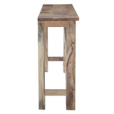 Tribal 59" Carved Wood Console Table in Natural by Home Trends & Design at Eve Furniture