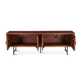 Verbania 67" Media Cabinet in Pecan Brown by Home Trends & Design at Eve Furniture