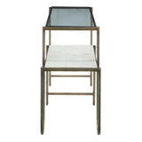 Venice 50" Nesting Console Table with Marble and Glass