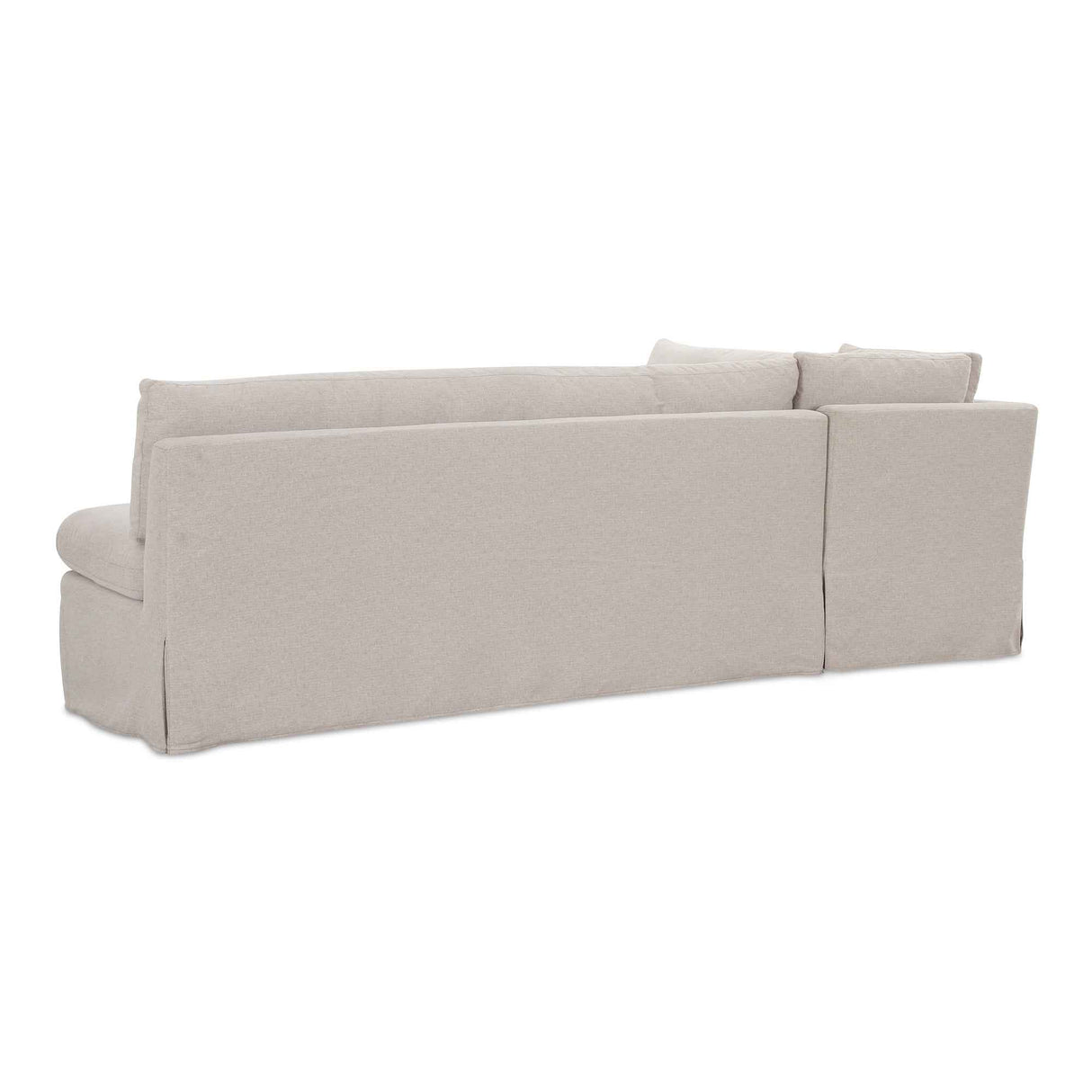 Fable Beige L Shape Slipcover 100.5" Dining Banquette