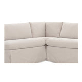 Fable Beige L Shape Slipcover 100.5" Dining Banquette by Moe's Home at Eve Furniture