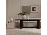 Fable Beige L Shape Slipcover 100.5" Dining Banquette