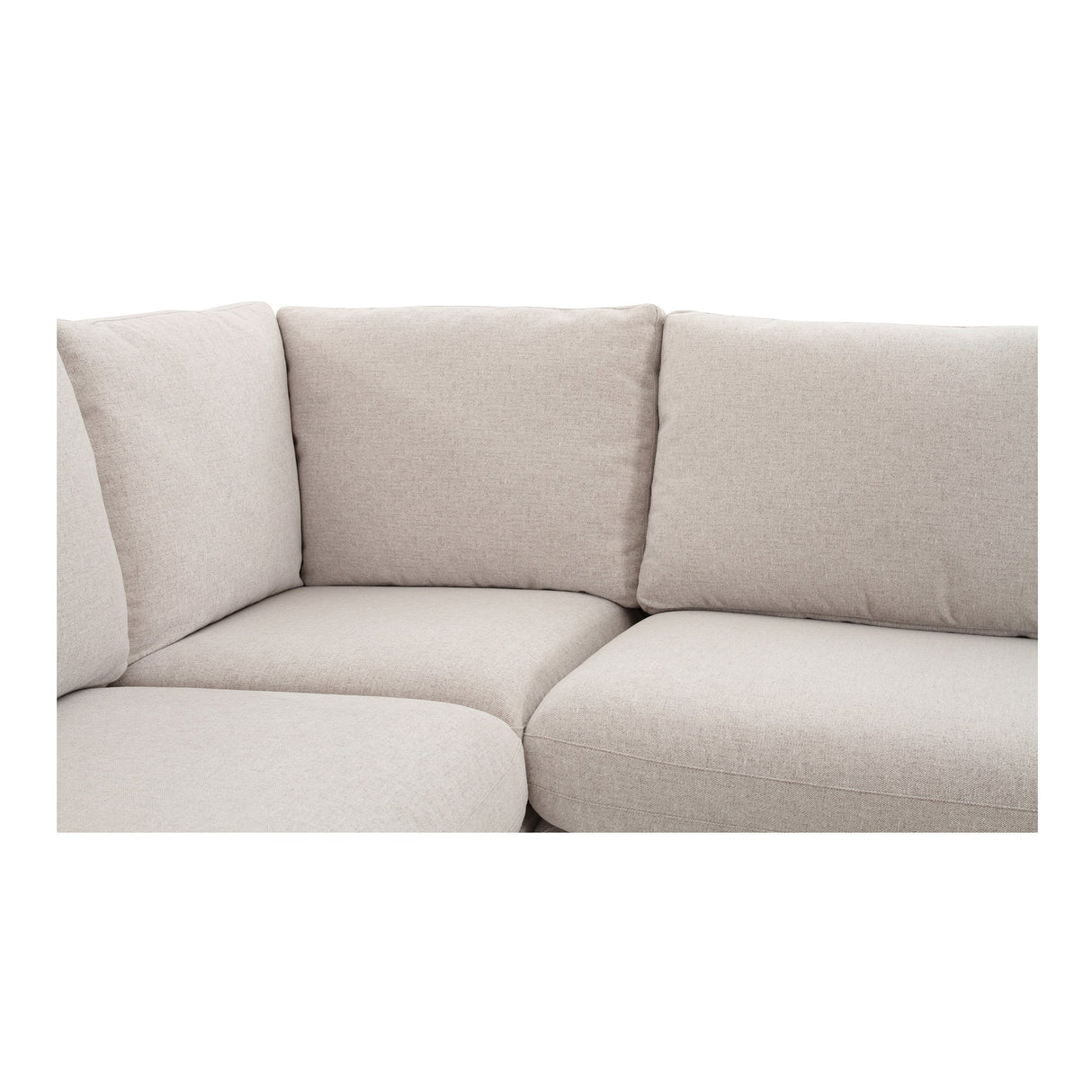 Fable Beige L Shape Slipcover 96" Dining Banquette by Moe's Home at Eve Furniture