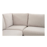 Fable Beige U Shape Slipcover Dining Banquette 154 in by Moe's Home at Eve Furniture