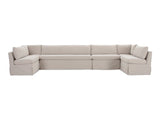 Fable Beige U Shape Slipcover Dining Banquette 168 in by Moe's Home at Eve Furniture