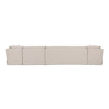 Fable Beige U Shape Slipcover Dining Banquette 168 in by Moe's Home at Eve Furniture