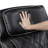 Fairway Black Power Double Reclining Loveseat with Center Console by Homelegance at Eve Furniture