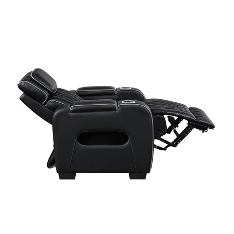 Fairway Black Power Reclining Chair by Homelegance at Eve Furniture