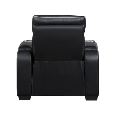 Fairway Black Power Reclining Chair by Homelegance at Eve Furniture
