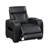 Fairway Black Power Reclining Chair by Homelegance at Eve Furniture