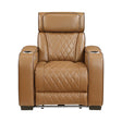 Fairway Brown Power Reclining Chair by Homelegance at Eve Furniture