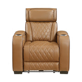 Fairway Brown Power Reclining Chair by Homelegance at Eve Furniture