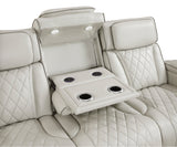 Fairway Taupe Power Double Reclining Sofa by Homelegance at Eve Furniture