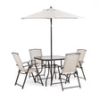 Fallone Beige 7 Pc. Outdoor Dining Set by Furniture of America at Eve Furniture