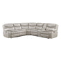 Fargo Taupe 3-Piece Power Reclining Sectional with Right Console by Homelegance at Eve Furniture