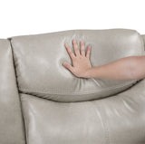 Fargo Taupe 3-Piece Power Reclining Sectional with Right Console by Homelegance at Eve Furniture