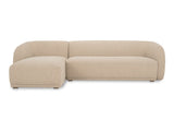 Faye Beige Boucle Left Sectional by Moe's Home at Eve Furniture