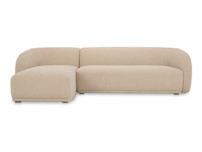 Faye Beige Boucle Left Sectional by Moe's Home at Eve Furniture