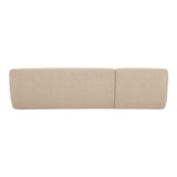 Faye Beige Boucle Left Sectional by Moe's Home at Eve Furniture