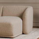 Faye Beige Boucle Left Sectional by Moe's Home at Eve Furniture