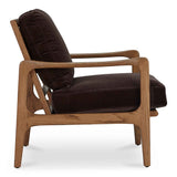 Fearne Dark Brown Accent Chair by Moe's Home at Eve Furniture