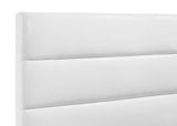Felicity White Upholstered Eastern King Platform Bed by Coaster at Eve Furniture