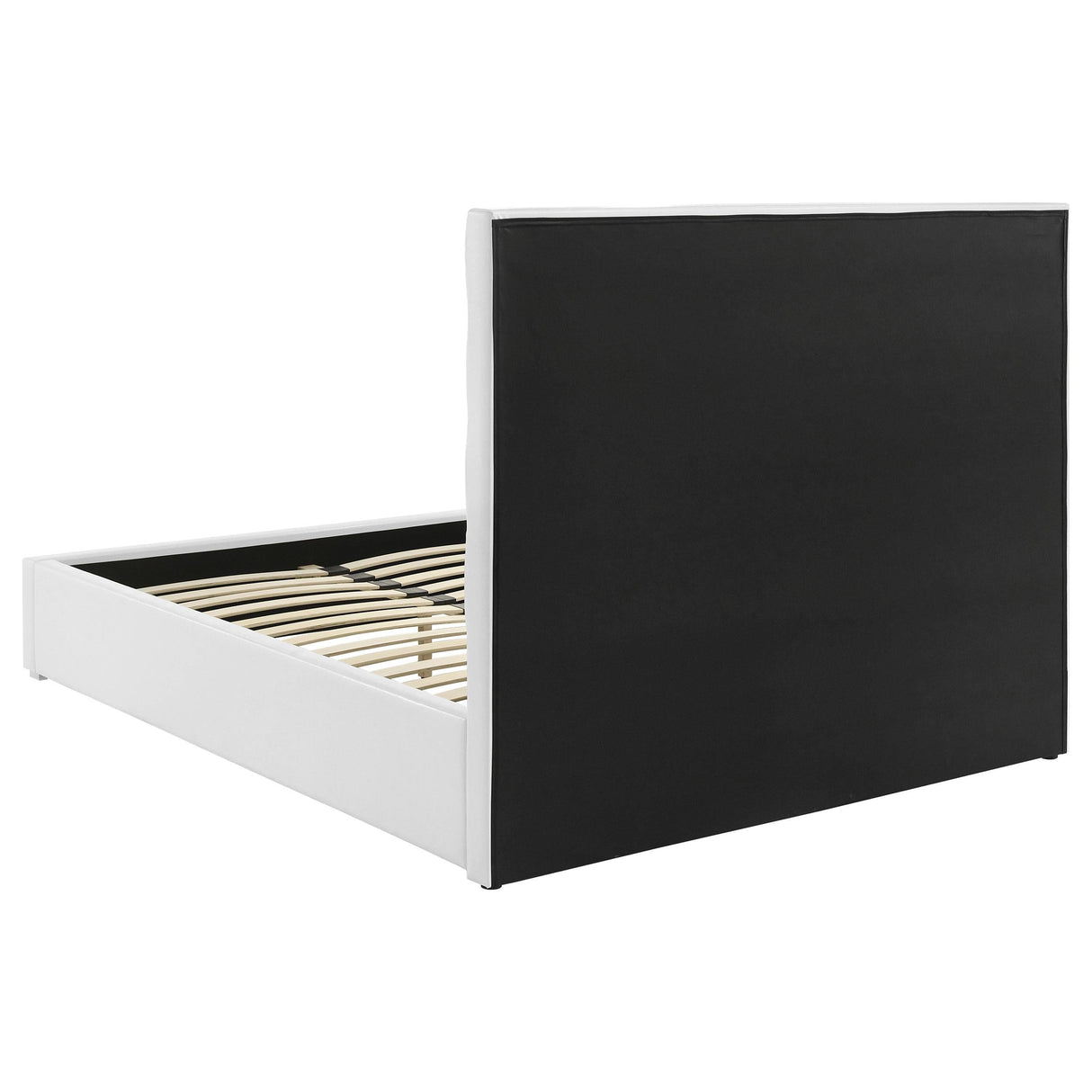 Felicity White Upholstered Queen Platform Bed by Coaster at Eve Furniture